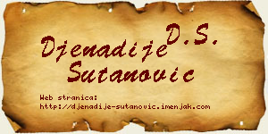 Đenadije Šutanović vizit kartica